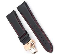 yeziu Correa De Reloj De Cuero Con Extremo Curvado Para Tissot T035, Correa De Reloj Automática Para Hombre Con Pulsera Con Hebilla De Acero(4,24mm)