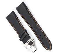 yeziu Correa De Reloj De Cuero Con Extremo Curvado Para Tissot T035, Correa De Reloj Automática Para Hombre Con Pulsera Con Hebilla De Acero(16,23mm)