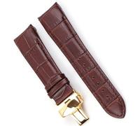 yeziu Correa De Reloj De Cuero Con Extremo Curvado Para Tissot T035, Correa De Reloj Automática Para Hombre Con Pulsera Con Hebilla De Acero(11,23mm)