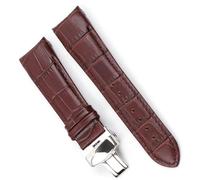 yeziu Correa De Reloj De Cuero Con Extremo Curvado Para Tissot T035, Correa De Reloj Automática Para Hombre Con Pulsera Con Hebilla De Acero(9,24mm)