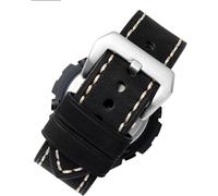 yeziu Correa de reloj de cuero de vaca Arenaceous Grind para Casio MTG-B1000 G1000, reloj de puerto cóncavo, correa de línea Manual(Khaki White Silver)