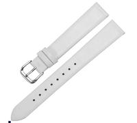yeziu Correa de reloj de cuero genuino para mujer de Anne Klein(White silver,14mm)