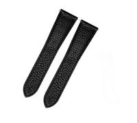 yeziu Correa De Reloj De Cuero Para Cartier WSTA0029 WSTA0030 Tank London Solo Series Hombres Y Mujeres Correa De Reloj 22mm 23mm(Black Without Buckle,23mm)