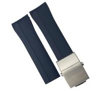 yeziu Correa de reloj de goma para MIDO M026 Ocean Star HydroConquest, repuesto de correa de reloj deportivo resistente al agua(Blue silver,22mm)