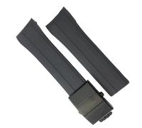 yeziu Correa de reloj de goma para MIDO M026 Ocean Star HydroConquest, repuesto de correa de reloj deportivo resistente al agua(Black black,22mm)