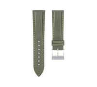 yeziu Correa de reloj de piel de nailon para Breitling Avenger Navitimer Challenger Blackbird y Superocean(Teagreen matte silver1)