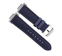 yeziu Correa de reloj de piel de vaca de nailon de 16mm para Casio G-Shock GA110 GA100/400 GA700 GBA-800 DW5600/G-5600/GW-5610, correa de repuesto, accesorios para pulsera(Blue Silver Pin)