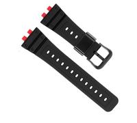 yeziu Correa de resina de repuesto de goma para Casio G-Shock GMW-B5000 pulsera de aro de acero inoxidable accesorio de correa de reloj(B Black Red Golden)