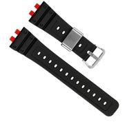 yeziu Correa de silicona para reloj Casio G-Shock 3459, pulsera pequeña cuadrada de GMW-B5000, accesorios modificados para hombres(D-black Red Silver)