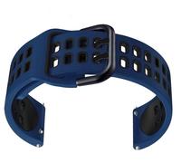 yeziu Correa de silicona para reloj TicWatch Pro 3 Ultra/LTE/2021 GPS S2 E2 GTX, correas de repuesto, pulsera de 20mm y 22mm(Black Blue,For TicWatch S2 E2)