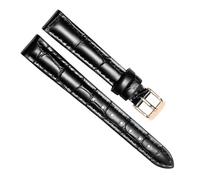 yeziu Correas de cuero para relojes Daniel Wellington DW para hombre y mujer(Blackr,16mm)