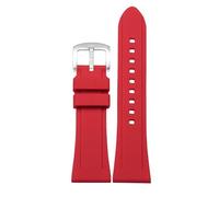 yeziu Correas de reloj de silicona para modelos Diesel DZ4318 DZ4323 DZ7395 Correa de reloj de caucho con caras grandes(Reds a,24mm)