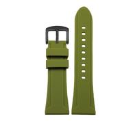 yeziu Correas de reloj de silicona para modelos Diesel DZ4318 DZ4323 DZ7395 Correa de reloj de caucho con caras grandes(Army greenb a,22mm)