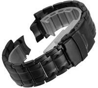 yeziu Metal WatchBand for Casio Edifice EFX-500D EFX500D EFX-500 Smartwatch Strap Stainless Steel Bracelet(Black)