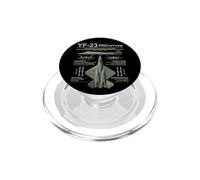 YF-23 Stealth Fighter Military Jet Spec Infografía Oliva PopSockets PopGrip para MagSafe