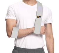 YF Eslinga de Brazo, Eficaz Cabestrillo Inmovilizador de Hombro para Manguito Rotador Muñeca Codo Desgarrado, Ajustable Ligero Cómodo Soporte Cabestrillo de Brazo para Huesos Rotos y Fracturados