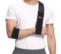 YF Eslinga de Brazo, Eficaz Cabestrillo Inmovilizador de Hombro para Manguito Rotador Muñeca Codo Desgarrado, Ajustable Ligero Cómodo Soporte Cabestrillo de Brazo para Huesos Rotos y Fracturados