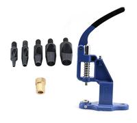 YF STORE Juego de perforaciones de cuero de 1 mm, 3 mm, 5 mm, 7 mm, 9 mm y máquina de prensa manual, color negro