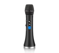 YF79 - Micrófono inalámbrico Bluetooth con 20 W de alta potencia, chip DSP para un sonido claro, conectividad de micrófono dual para canto dueto, reducción vocal con un solo clic para karaoke, diseño