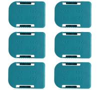 YFaith 6 Piezas Soportes para Batería, ABS Clips de Batería Ranuras, Robusto Adaptador, Azul Taladro Baterias Soportes, para Makita, para Bosch 14,4-18 V Baterías de Iones de Litio