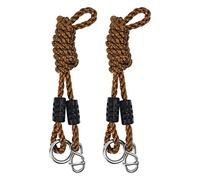 YFaith Accesorio para Hamaca 2 Pedazo 1,8 M/70,8 Pulgadas Cuerdas de Columpio - Capacidad de Carga 300 kg - Ajustable Hamaca Correas - Adecuado para Hamacas, Columpios
