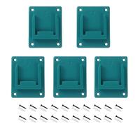 YFaith Soporte Pared Fijación Taladros Eléctricos, 5 Piezas Taladro Bateria Soportes, Soportes Herramientas, con Tornillos, Tubo Expansiva, para Makita, para Bosch 14,4 V/18 Herramientas Eléctricas