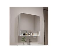 YFAURNDE Armario baño Colgar, Armario con Espejo de baño Mueble de baño Colgante con Espejo, meuble Haut Salle de Bain,Specchio ad Alta definizione/spazio di archiviazione(White,68cm/26.7in)