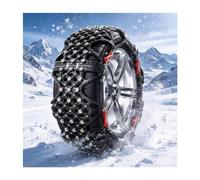 YFAURNDE Car Snow Chain, Cadenas para La Nieve, Agarre Firme | DiseñO de Cobertura Total; Resistente Al FríO y Al Desgaste; FáCil de Instalar(215/80R16)