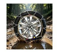 YFAURNDE Catene da Neve, Cadenas para Nieve, Agarre Excepcional | PortáTil, Se Instala con Un Solo TiróN y Cuenta con Un DiseñO Universal y Ajustable(225/75 R15)