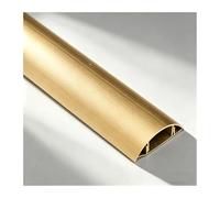 YFAURNDE Esconder Cables, Canaleta para Cables De Suelo, Cuenta con Un Respaldo Autoadhesivo y Es Adecuado para Su Uso en Talleres, Dormitorios y Salas de Estar.(Gold,No. 3-1m)