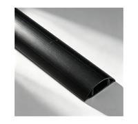 YFAURNDE Esconder Cables, Canaleta para Cables De Suelo, Cuenta con Un Respaldo Autoadhesivo y Es Adecuado para Su Uso en Talleres, Dormitorios y Salas de Estar.(Black,No. 3-3m)