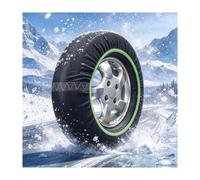 YFAURNDE Funda Nieve Ruedas, Cadenas Ruedas Nieve, Agarre Excepcional | DiseñO de Cobertura Total, No DañA Los NeumáTicos, FáCil de Instalar(215/80R16)