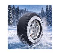 YFAURNDE Funda Nieve Ruedas, Correntes de Neve, Agarre Firme | DiseñO de Cobertura Total, Resistente Al Desgaste y de InstalacióN RáPida y Sencilla(215/80R15)