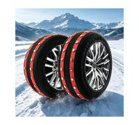 YFAURNDE Funda Nieve Ruedas, Correntes de Neve, Agarre Potente | Rompe el Hielo y Evita Resbalones, Se Ajusta Perfectamente En 360° y Se Instala RáPidamente(175/80R15)