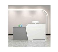 YFAURNDE Mostrador, balcao de recepção, Receptionsdisk,Simple Modern recepción mostrador, Empresas/Tiendas/centros comerciales de Uso múltiple del Espacio(Gray,Left_120CM)