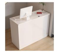 YFAURNDE Oficit Mostrador,Mueble recepción,Simple Modern recepción mostrador,Adecuado for vestíbulo de Empresa, recepción de Hotel, Tienda de Ropa, mostrador de Oficina.(White,120cm/47.2in)