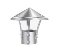 YFAURNDE Tapa de Tubo de Escape Superior,Sombrero de Chimenea Base Redonda,Tapa Tapajuntas De Chimenea,Cubierta de Lluvia,matériau épaissi, cerceau de capuchon élargi(210mm/8.27in)