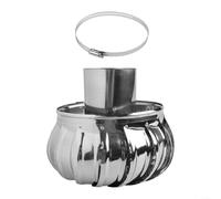 YFBCMXSKG Acero Inoxidable Escape Tapa 110mm, Non-Powered ventilación de Techo Hood para Automatic Todo Weather ventilación, Chimenea Viento Turbine Fan Compatible con Cocina