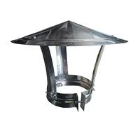 YFBCMXSKG Acero Inoxidable sombrerete de Chimenea,Hierro tapantilluvia,Cubierta Exterior para Chimenea, Viento Tapa, Galvanizado Chimenea, Lluvia Shield, Estufa,20cm (7.87in)