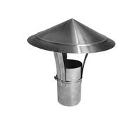 YFBCMXSKG Acero Inoxidable sombrerete de Chimenea, Tubo Lluvia Cubierta Protector Tapa Techo Sombrerete para Duct ventilación Tapa Lluvia Sombrerete Hood,200mm/7.87inch