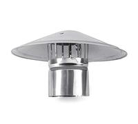YFBCMXSKG sombrerete de Chimenea,Inoxidable SteeRoof Tubo Anti-revoco Pájaro Guard Superior, para Todo Combustible Tipos Protector, Lluvia y Nieve Cubierta Pot, Forma de Paraguas,125mm/5Inch