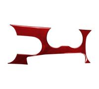 YFBH Adhesivo Decorativo Interior Para Ford Para Mustang GT 2015-2021: Cubierta Para El Panel De La Palanca De Cambios Y Marco Para El Portavasos Accesorios De Interior(ROJO)