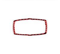 YFBH Adhesivo Para El Interior Del Coche Para Serie 5 E60 2008-2010: Embellecedor Del Interruptor De Las Luces Delanteras. Accesorios Decorativos Accesorios De Interior(ROJO)