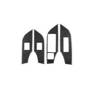 YFBH Adhesivo Para El Interior Del Coche Para Toyota RAV4 XA50 2019-2025 (LHD RHD), Adhesivos Para El Panel De Botones Del Elevalunas. Accesorios De Interior(Negro,Conducción a la derecha)