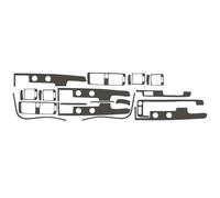 YFBH Adhesivo Para El Interior Del Coche Para Volvo S40 V50 C30: Panel De Control Central Y Manijas De Las Puertas Embellecimiento Y Calcomanías Accesorios De Interior(Color 9,Volante a la izquierda)