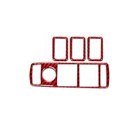 YFBH Adhesivo Para Ventanas Interiores De Automóviles Para Mercedes Para Benz Clase A B C E ML GLS GLE GLA CLA GLK W176 W204 W212 W166 Accesorios De Interior(ROJO)