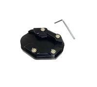 YFBH Almohadilla De Extensión De Pata De Cabra Lateral para Motocicleta, Base Antideslizante, Placa De Ampliación De Pata De Cabra para ADV150 ADV350 Soporte Lateral para Pie(Negro 4)