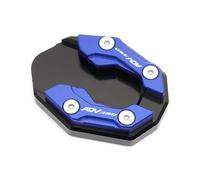 YFBH Almohadilla De Extensión para Caballete De Motocicleta para Adv350 2020-2024. Placa De Soporte Ampliada para Extensión Lateral. Soporte Lateral para Pie(Azul)
