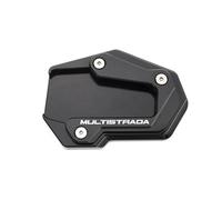 YFBH Almohadilla De Extensión para Pata De Cabra De Motocicleta para Ducati Multistrada 950 1100 1200S/GT 1260 S V4S V4 V2 V2S Soporte Lateral para Pie(Negro)
