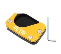 YFBH Almohadilla De Soporte Lateral para Placa De Extensión De Motocicleta para CC110 Cross Cub, Extensor De Pata De Cabra Lateral Soporte Lateral para Pie(Oro)